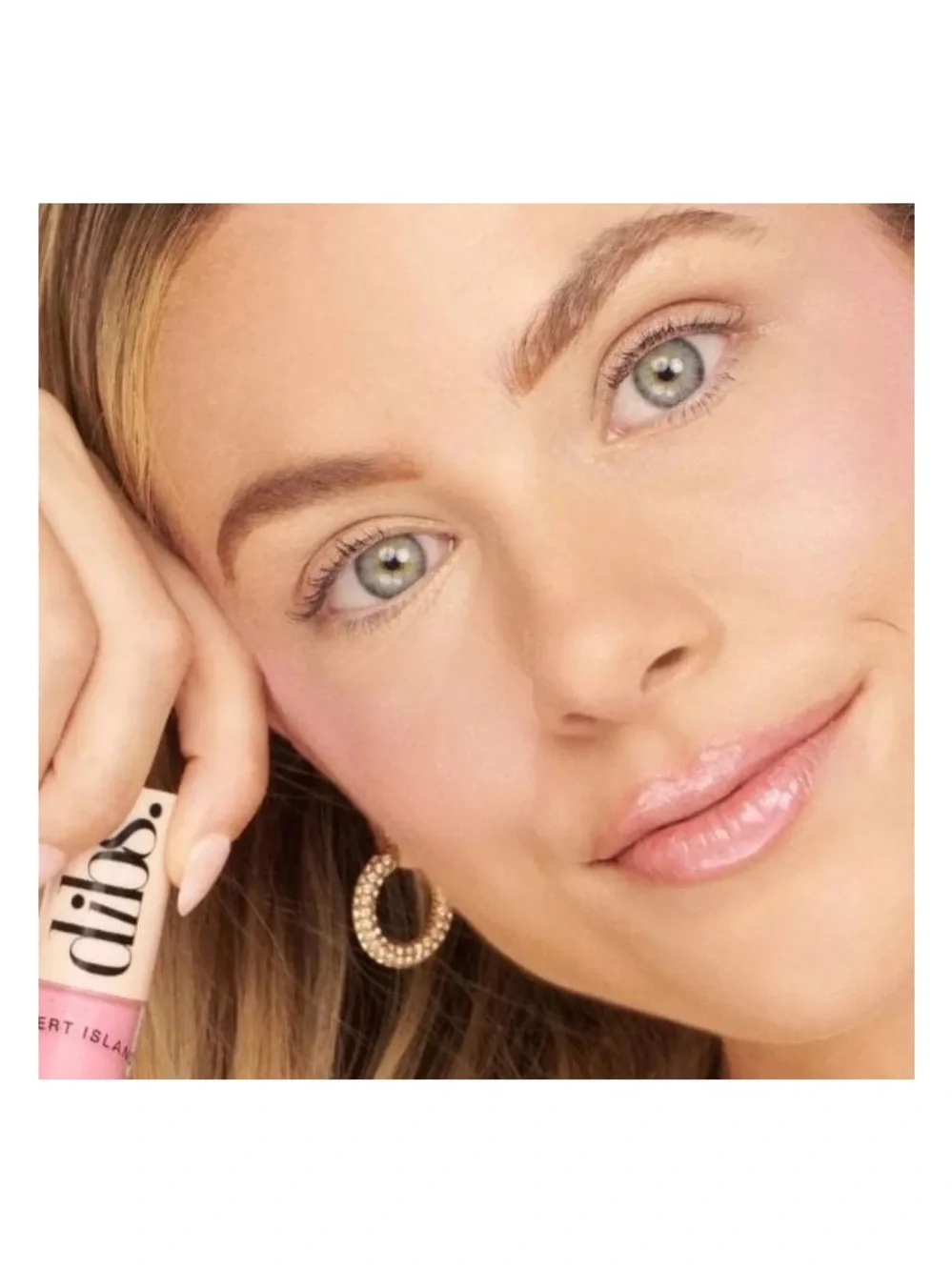 DIBS Beauty Go To Glossy Balm Color Italian Soda pink milkshake shimmer